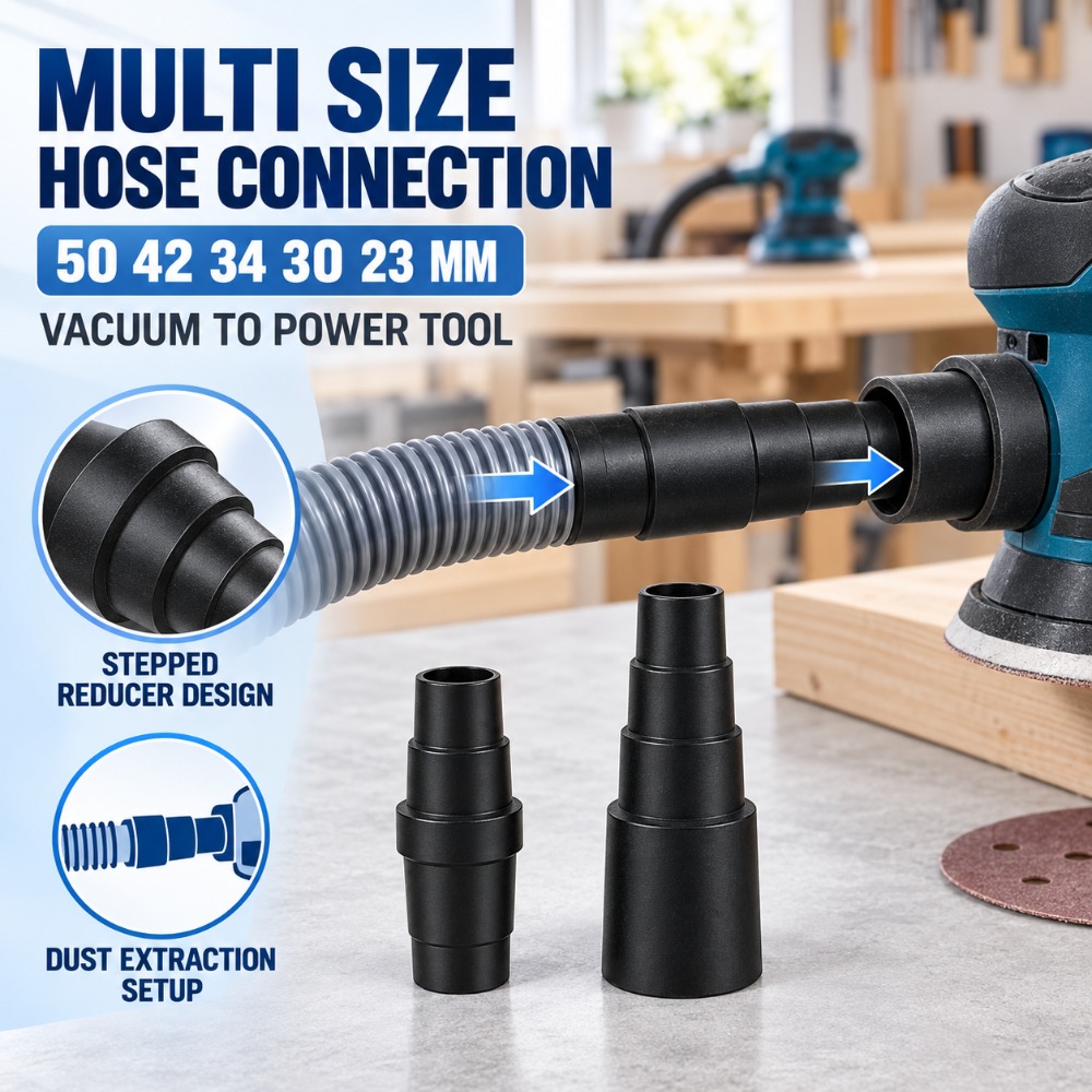 Power Tools In Workshop - Staubsaugerschlauch-Adapter-Set 50 42 34 30 23mm