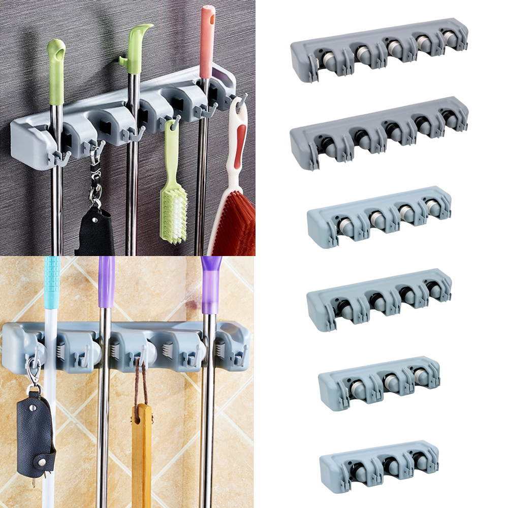 Workshop Tools On Wall - Magischer Mopphalter aus Kunststoff, Aufbewahrungshalter, Besenhalter,