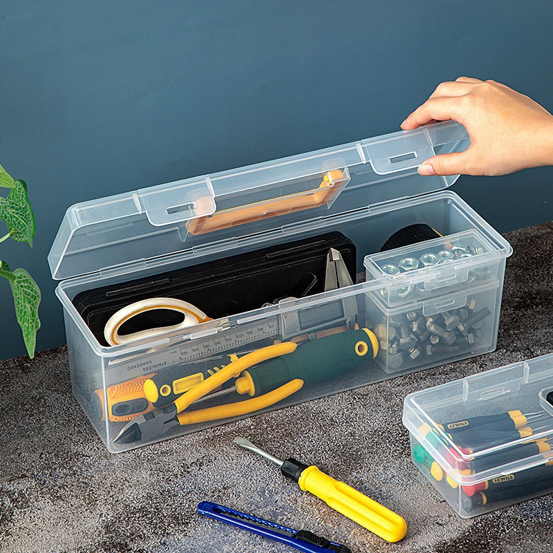 Tools Box For Workshop - Stapelbare Werkzeugteile-Aufbewahrungsbox-Set 1/7-teilig, Mehrkammer-Organizer, Sortierkoffer für