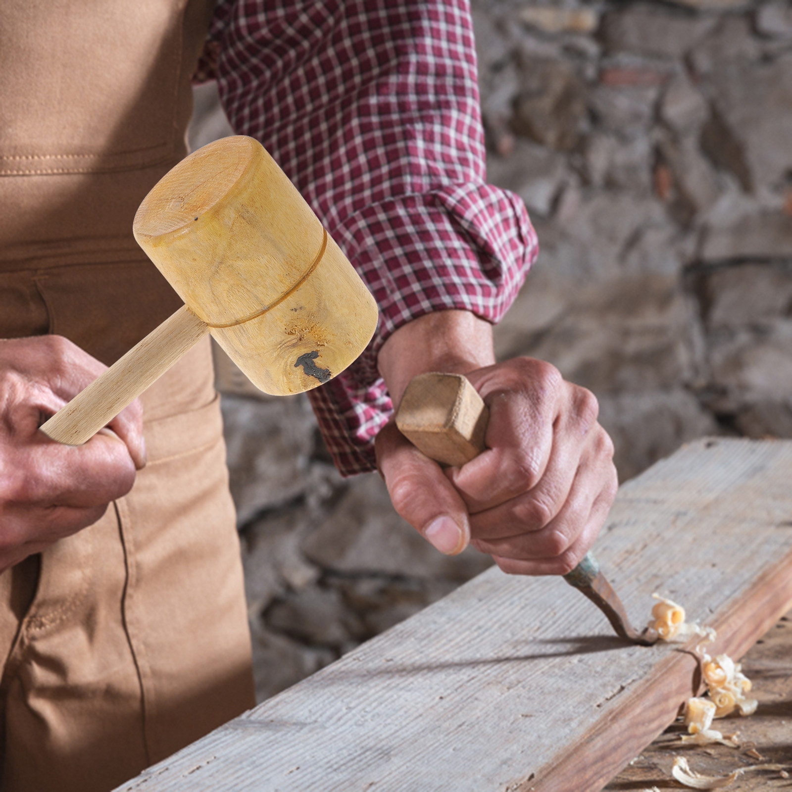 Mallet Wood Carving - Hochwertiger Palisanderhammer aus massivem Holz für