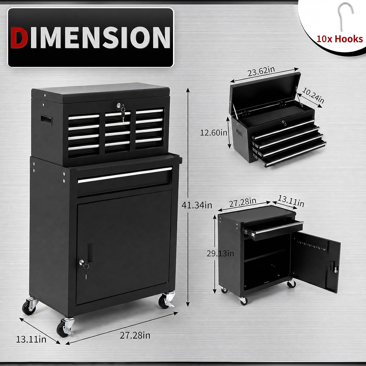5-Schubladen-Rollwerkzeugschra – Tools Box For Workshop Bewertung und Preis